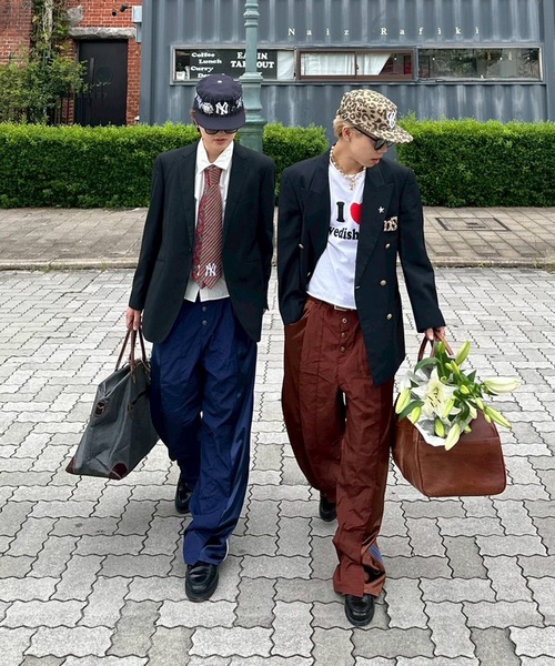 UNDERSTATEMENTs(アンダーステイトメント)の「【ユニセックス】ナイロン×ジャージ切替えトラックパンツ(その他パンツ・メンズ・ブラウン/ネイビー/ブラック・SMALL/MEDIUM/LARGE/X-SMALL)」の22枚目の写真