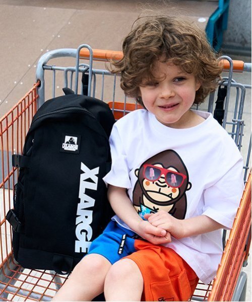 XLARGE KIDS（エクストララージキッズ）の「ベルトつきバックパック（バックパック/リュック・キッズ・ネイビー/ブラック・F）」の14枚目の写真