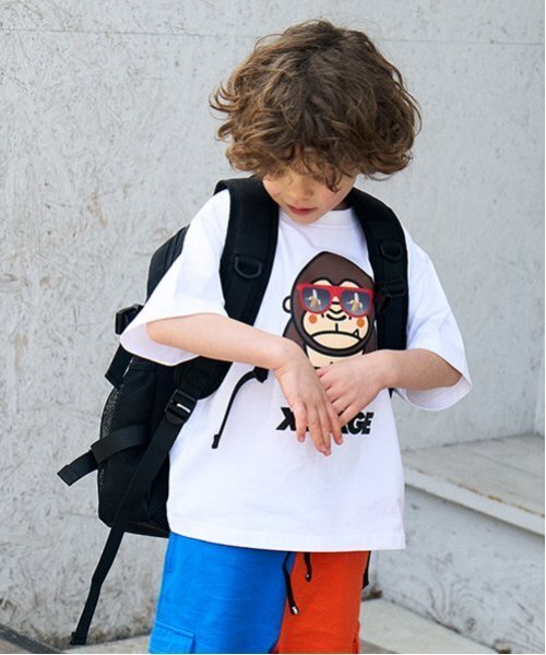 XLARGE KIDS（エクストララージキッズ）の「ベルトつきバックパック（バックパック/リュック・キッズ・ネイビー/ブラック・F）」の15枚目の写真