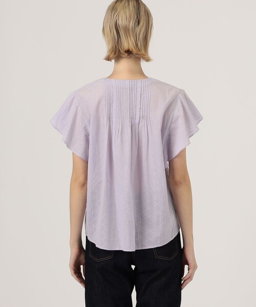 NE QUITTEZ PAS!（ヌキテパ）の「ne Quittez pas COTTON JACQUARD ブラウス（シャツ/ブラウス・レディース・ライトパープル/ホワイト/ブラック・FREE）」の7枚目の写真