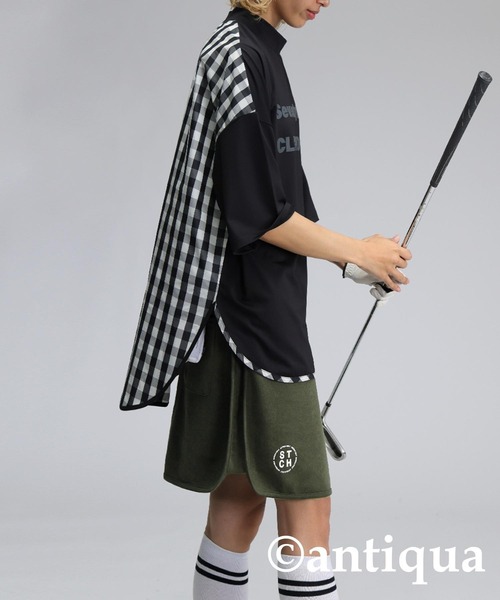 antiqua(アンティカ)の「【STCH】配色ロゴスカート(スカート・レディース・カーキ/ブルー/ダークグレー・ONESIZE)」の22枚目の写真