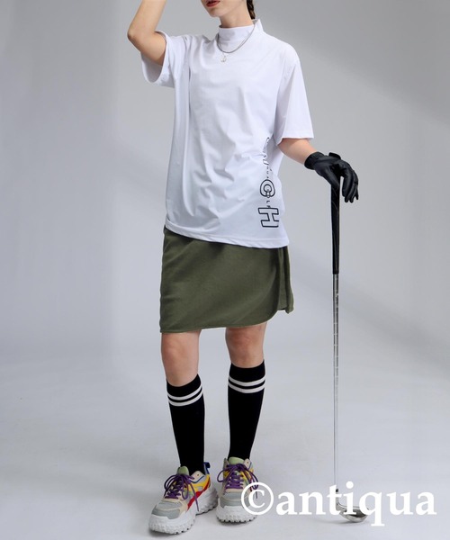 antiqua(アンティカ)の「【STCH】配色ロゴスカート(スカート・レディース・カーキ/ブルー/ダークグレー・ONESIZE)」の21枚目の写真