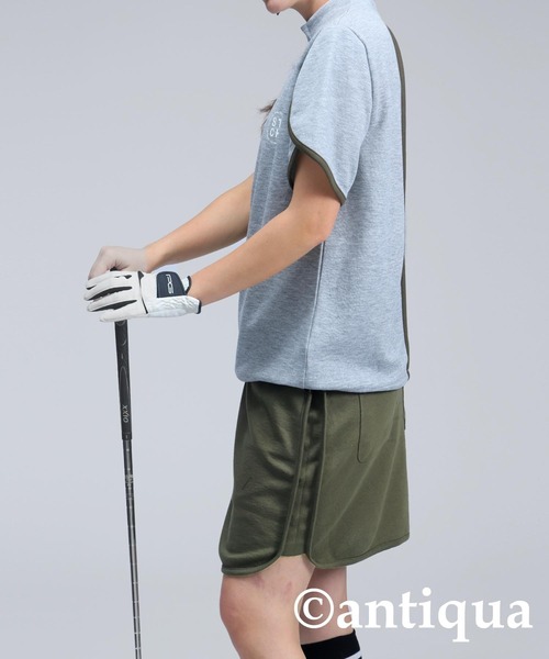 antiqua(アンティカ)の「【STCH】配色ロゴスカート(スカート・レディース・カーキ/ブルー/ダークグレー・ONESIZE)」の19枚目の写真