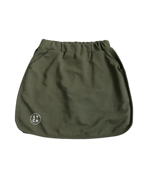 antiqua(アンティカ)の「【STCH】配色ロゴスカート(スカート・レディース・カーキ/ブルー/ダークグレー・ONESIZE)」の12枚目の写真
