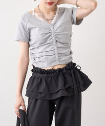 レースキャミレイヤードＴ