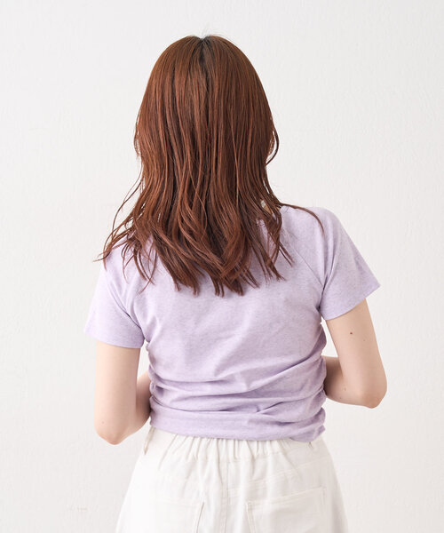 w closet(ダブルクローゼット)の「レースキャミレイヤードT(Tシャツ/カットソー・レディース・ブラック/グレー/オフホワイト/パープル・FREE)」の15枚目の写真
