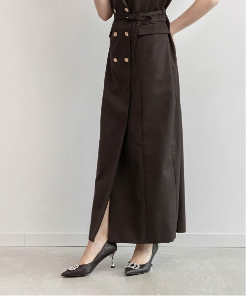 RANDA（ランダ）の「ダブルブレストジャケットワンピース（ワンピース・レディース・ネイビー/ブラウン/グレー・0/1）」の8枚目の写真