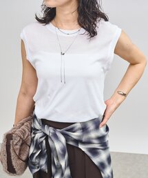 RIVE DROITE(リヴドロワ) ドットシアーロンTee ウォッシャブル】ドットシアーロンTee | RIVE DROITE(リヴドロワ