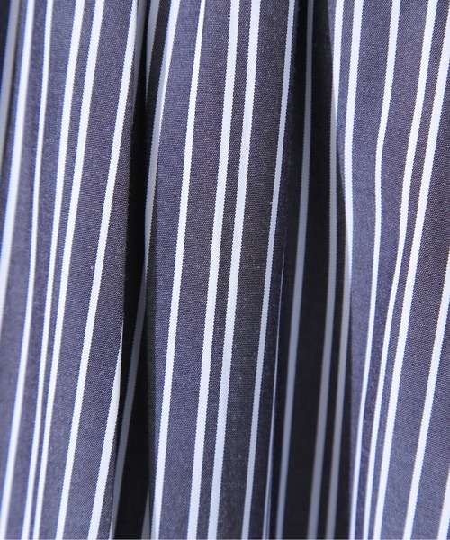 N.(N. Natural Beauty Basic)(エヌエヌナチュラルビューティーベーシック)の「【PS/低身長サイズ】ストライプ切替フレアスカート(スカート・レディース・ブラウン/パープル/チャコールグレー・MEDIUM/PS)」の10枚目の写真