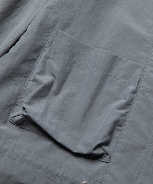 meanswhile(ミーンズワイル)の「Peach Cloth Shirts Blouson(ブルゾン・メンズ・グレー・2(M)/3(L))」の4枚目の写真