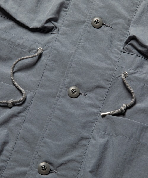 meanswhile(ミーンズワイル)の「Peach Cloth Shirts Blouson(ブルゾン・メンズ・グレー・2(M)/3(L))」の5枚目の写真