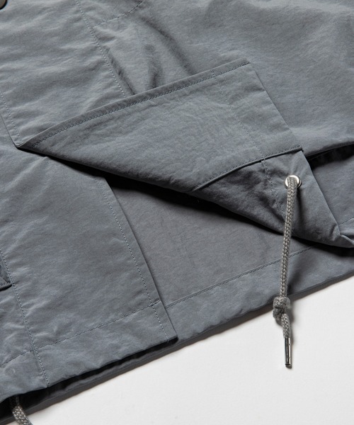 meanswhile(ミーンズワイル)の「Peach Cloth Shirts Blouson(ブルゾン・メンズ・グレー・2(M)/3(L))」の7枚目の写真