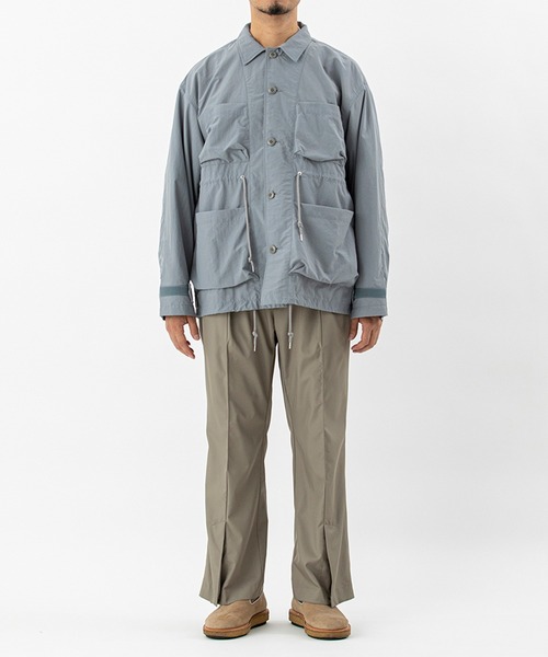 meanswhile(ミーンズワイル)の「Peach Cloth Shirts Blouson(ブルゾン・メンズ・グレー・2(M)/3(L))」の8枚目の写真