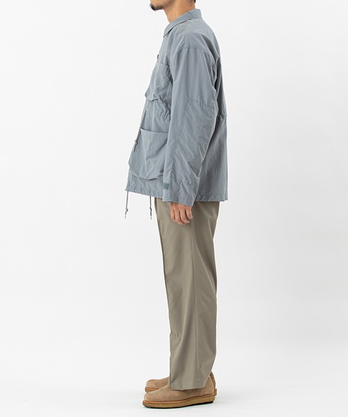 meanswhile(ミーンズワイル)の「Peach Cloth Shirts Blouson(ブルゾン・メンズ・グレー・2(M)/3(L))」の9枚目の写真