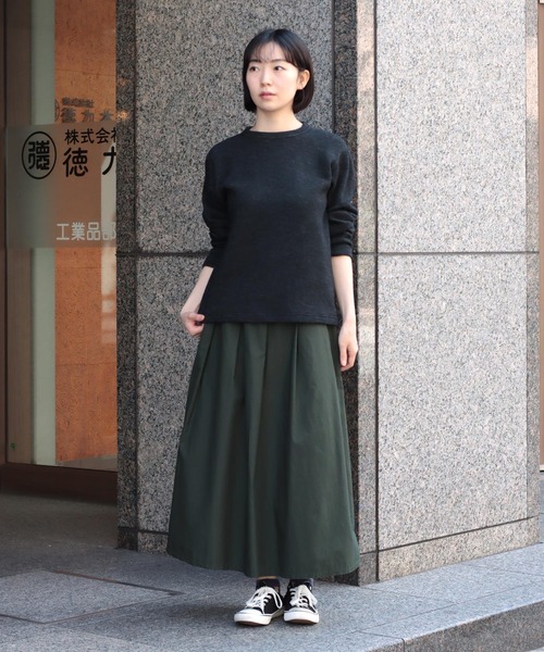 OMNIGOD（オムニゴッド）の「[OMNIGOD womens / オムニゴッド] 接結ウール クルーネックセーター（ニット/セーター・レディース・ネイビー/チャコール/グレー・3/2）」の9枚目の写真