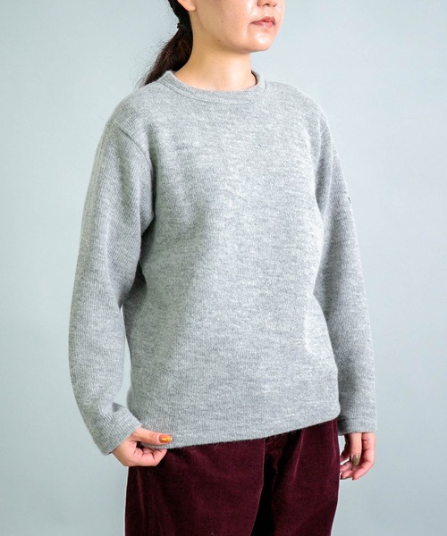 OMNIGOD（オムニゴッド）の「[OMNIGOD womens / オムニゴッド] 接結ウール クルーネックセーター（ニット/セーター・レディース・ネイビー/チャコール/グレー・3/2）」の18枚目の写真