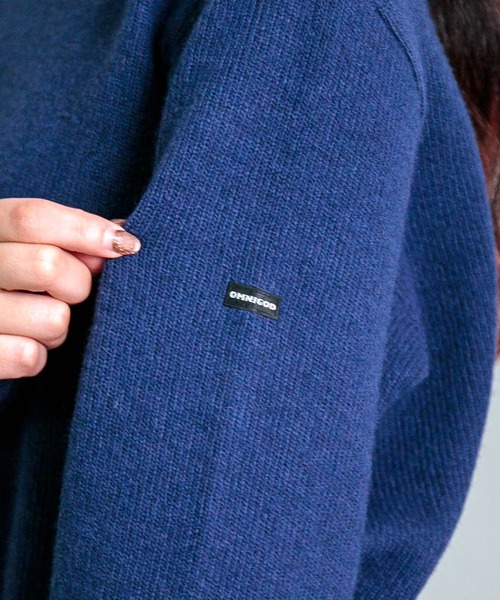 OMNIGOD（オムニゴッド）の「[OMNIGOD womens / オムニゴッド] 接結ウール クルーネックセーター（ニット/セーター・レディース・ネイビー/チャコール/グレー・3/2）」の4枚目の写真