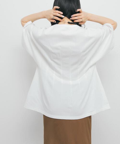 KBF(ケイビーエフ)の「ピンタックフォトプリントTEE(Tシャツ/カットソー・レディース・ネイビー/オフホワイト・ONE)」の13枚目の写真