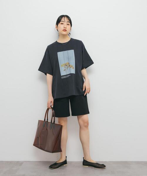 セール】ピンタックフォトプリントTEE（Tシャツ/カットソー