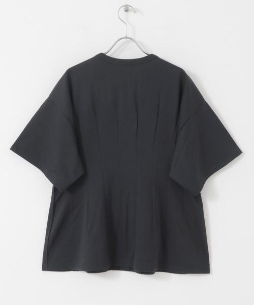 KBF(ケイビーエフ)の「ピンタックフォトプリントTEE(Tシャツ/カットソー・レディース・ネイビー/オフホワイト・ONE)」の5枚目の写真