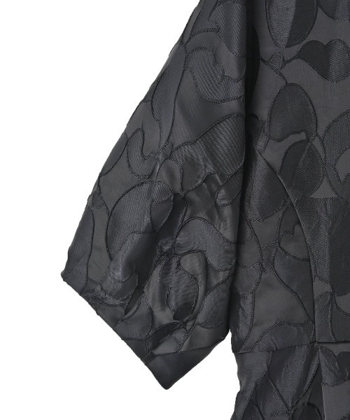 funda mine（ファンダマイン）の「ジャガード袖タックバルーンオケージョンワンピース（ワンピース・レディース・ブラック・02/01）」の12枚目の写真