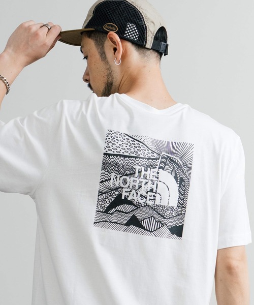 THE NORTH FACE(ザノースフェイス)の「THE NORTH FACE ザ・ノースフェイス M S/S BOX NSE CELEBRATION TEE バックプリントグラフィックロゴ半袖Tシャツ(Tシャツ/カットソー・メンズ・ホワイト/ブラック/グリーン/ブルー・XL/L/M/S)」の2枚目の写真