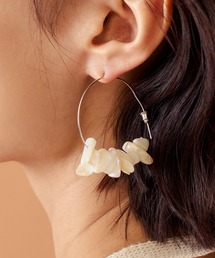 anap mimpi（アナップミンピ）の「ストーン フープ ピアス（ピアス（両耳用））」