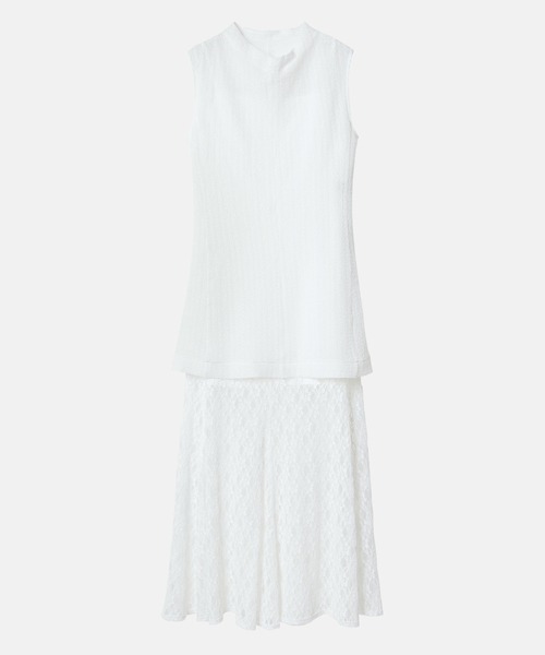 LE CIEL BLEU（ルシェルブルー）の「ストレッチレースマキシドレス / Stretch Lace Maxi Dress（ワンピース・レディース・ブラウン/オフホワイト/ブラック・36/38）」の9枚目の写真