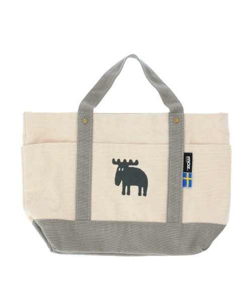 moz(モズ)の「moz 帆布 トートバッグ Mサイズ(トートバッグ・レディース・ホワイト系その他/ホワイト系その他2/ブラック/アイボリー/グレー/キャメル/ネイビー・FREE)」の4枚目の写真