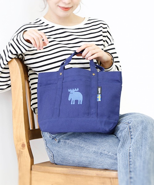 moz(モズ)の「moz 帆布 トートバッグ Mサイズ(トートバッグ・レディース・ホワイト系その他/ホワイト系その他2/ブラック/アイボリー/グレー/キャメル/ネイビー・FREE)」の21枚目の写真