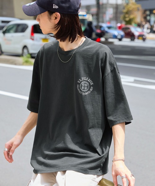 U.S. POLO ASSN. /ユーエスポロアッスン 別注 サークルロゴ刺繍