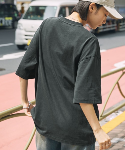 U.S. POLO ASSN.(ユーエスポロアッスン)の「U.S. POLO ASSN. /ユーエスポロアッスン 別注 サークルロゴ刺繍 ピグメント半袖Tシャツ(Tシャツ/カットソー・メンズ・ブラック/ブラウン/レッド/ネイビー・M/L)」の18枚目の写真