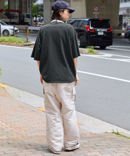 U.S. POLO ASSN.(ユーエスポロアッスン)の「U.S. POLO ASSN. /ユーエスポロアッスン 別注 サークルロゴ刺繍 ピグメント半袖Tシャツ(Tシャツ/カットソー・メンズ・ブラック/ブラウン/レッド/ネイビー・M/L)」の7枚目の写真