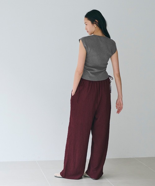 coca(coca)(コカ)の「フロントスリットニット(ニット/セーター・レディース・グレー/ブラック・S/L/M)」の13枚目の写真