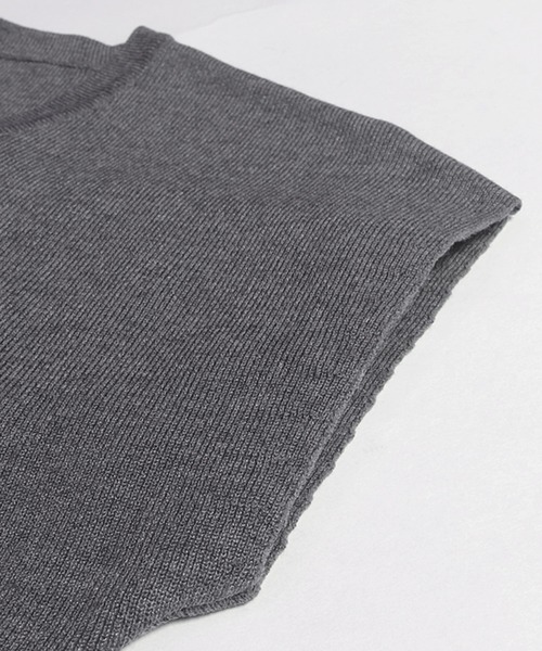 coca(coca)(コカ)の「フロントスリットニット(ニット/セーター・レディース・グレー/ブラック・S/L/M)」の18枚目の写真