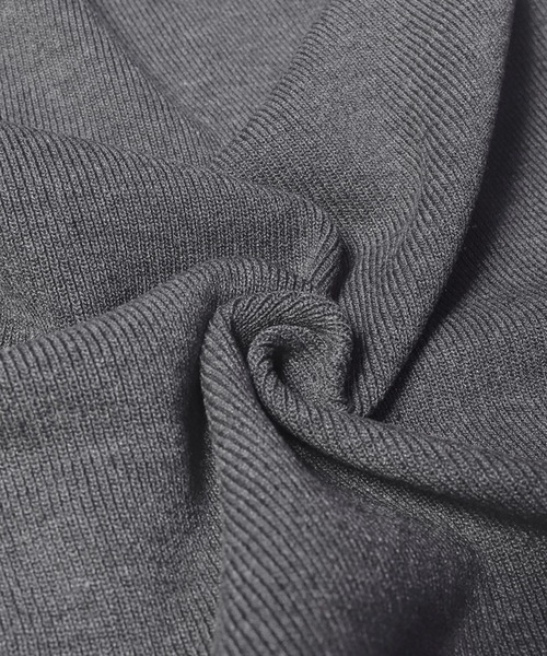 coca(coca)(コカ)の「フロントスリットニット(ニット/セーター・レディース・グレー/ブラック・S/L/M)」の20枚目の写真