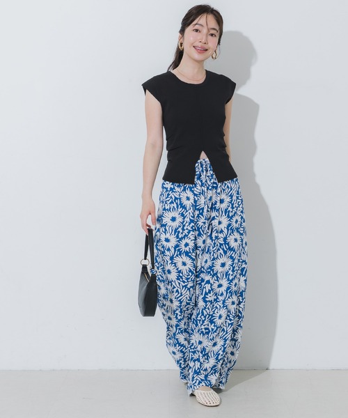 coca(coca)(コカ)の「フロントスリットニット(ニット/セーター・レディース・グレー/ブラック/カーキ・S/L/M)」の14枚目の写真