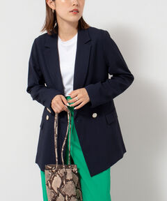 美品 24SS ノーリーズ トロ風ダブルジャケット 金ボタン 38 美品 24SS ノーリーズ トロ風ダブルジャケット 金ボタン 38