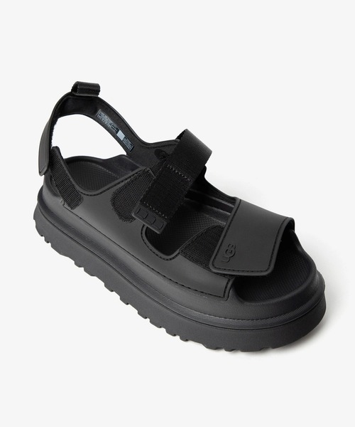 新品！【UGG/アグ】GoldenGlow Sandal ブラック　　24cm UGG GOLDENGLOW アグ ゴールデングロウ サンダル（サンダル