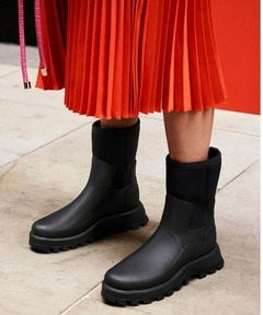 レインシューズ HUNTER [WOMEN] City Explorer Boots Black WFS2238NREBLK Hunter Women's City Explorer Short Black Boots WFS2238NRE