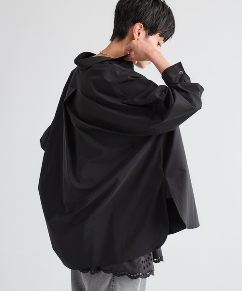ブラウス シャツ BARNYARDSTORM / ワイドシルエットシャツ「撥水」「セットアップ対応」 レディース BARNYARDSTORM ブラウス シャツ / ワイドシルエットシャツ「撥水