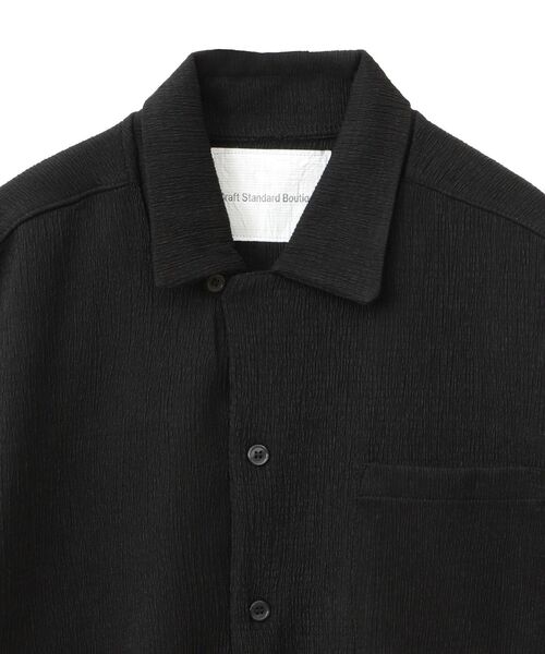 CRAFT STANDARD BOUTIQUE(クラフトスタンダードブティック)の「接触冷感/イージーケア ボンディング楊柳オープンカラーシャツ(シャツ/ブラウス・メンズ・ブラウン/ブラック・S/M/L)」の18枚目の写真