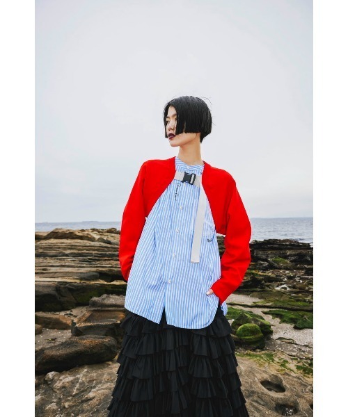 SQUARE GATHER SLEEVE SHIRT（シャツ/ブラウス）｜OMMO（オーエム