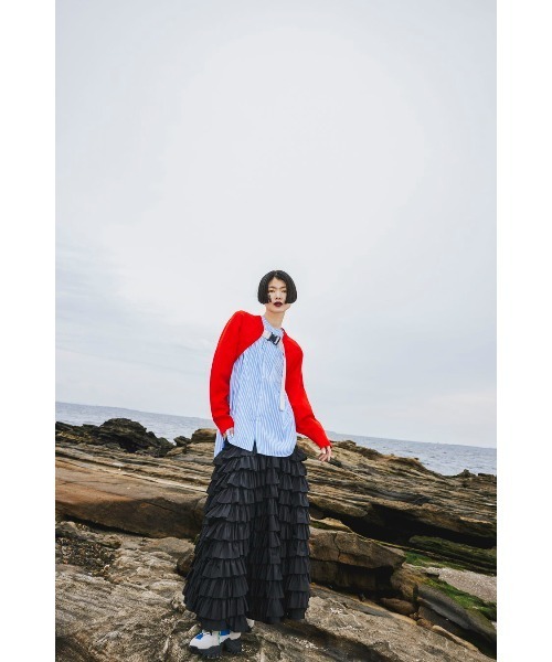 SQUARE GATHER SLEEVE SHIRT（シャツ/ブラウス）｜OMMO（オーエム