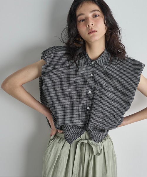 GIUNON パフスリーブチェックシャツ GIUNON（ジウノン）｜シャツ/ブラウス一覧 - WEAR