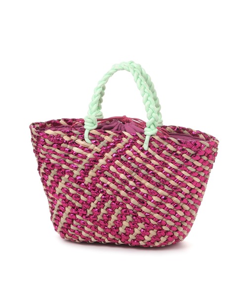 niko and...（ニコアンド）の「オリジナルメタリックロープかごバッグ（かごバッグ・レディース・ピンク/グレー/ブルー・0）」の18枚目の写真