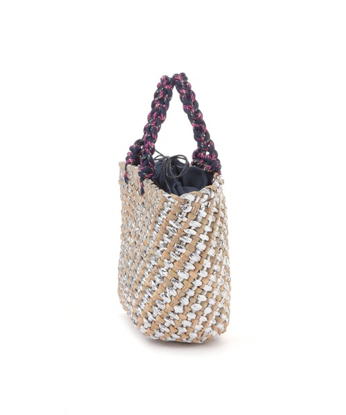 niko and...（ニコアンド）の「オリジナルメタリックロープかごバッグ（かごバッグ・レディース・ピンク/グレー/ブルー・0）」の20枚目の写真