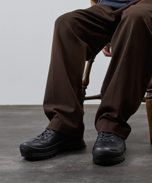 PADRONE（パドローネ）の「PADRONE パドローネ / GERMAN TRAINER BOOTS 884C Vibram ビブラムソールミドルカットジャーマントレーナー / PU8840-1105（スニーカー・メンズ・ブラック系その他/ブラック・40/41/42/43）」の3枚目の写真