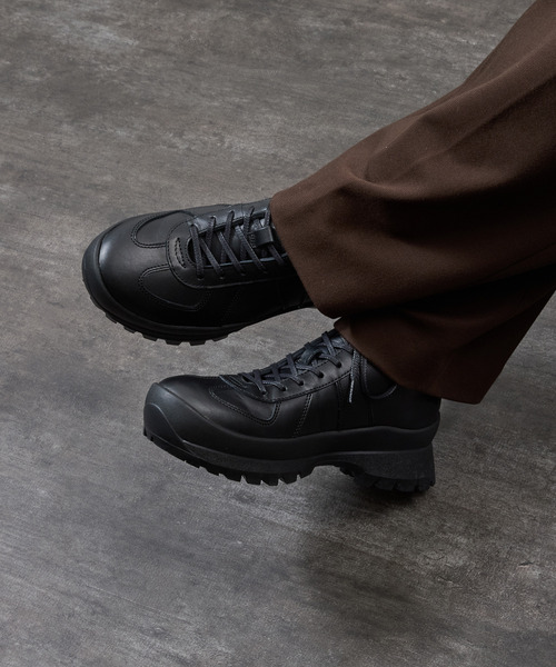 PADRONE（パドローネ）の「PADRONE パドローネ / GERMAN TRAINER BOOTS 884C Vibram ビブラムソールミドルカットジャーマントレーナー / PU8840-1105（スニーカー・メンズ・ブラック系その他/ブラック・40/41/42/43）」の5枚目の写真