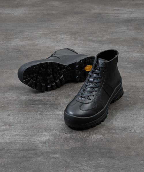 PADRONE（パドローネ）の「PADRONE パドローネ / GERMAN TRAINER BOOTS 884C Vibram ビブラムソールミドルカットジャーマントレーナー / PU8840-1105（スニーカー・メンズ・ブラック系その他/ブラック・40/41/42/43）」の10枚目の写真